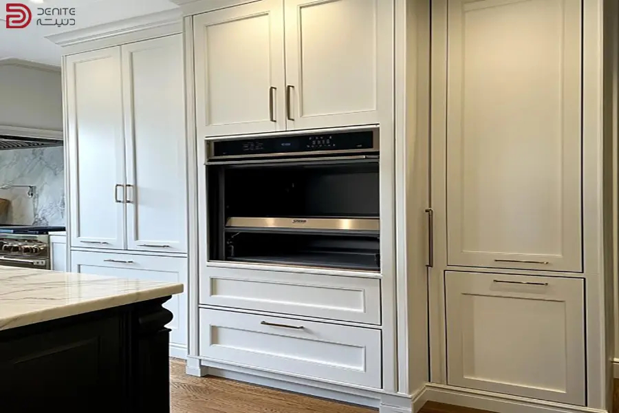 Photo of the built-in oven in the cabinet - denite4