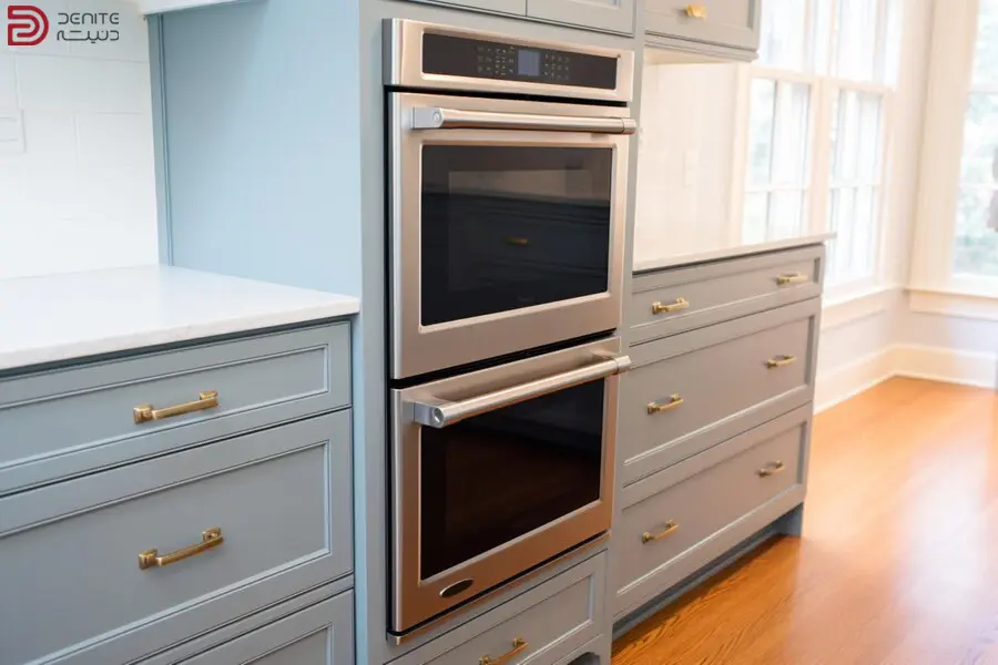 Photo of the built-in oven in the cabinet - denite 3