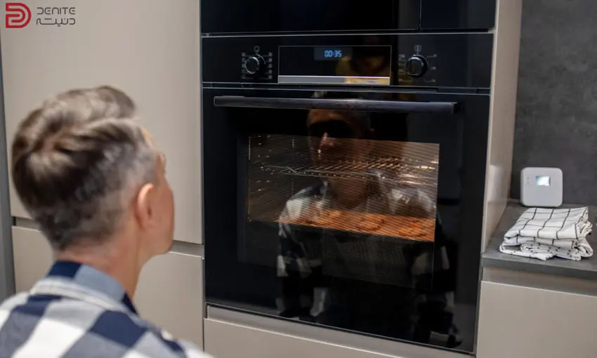 Photo of built-in oven in the kitchen--denite